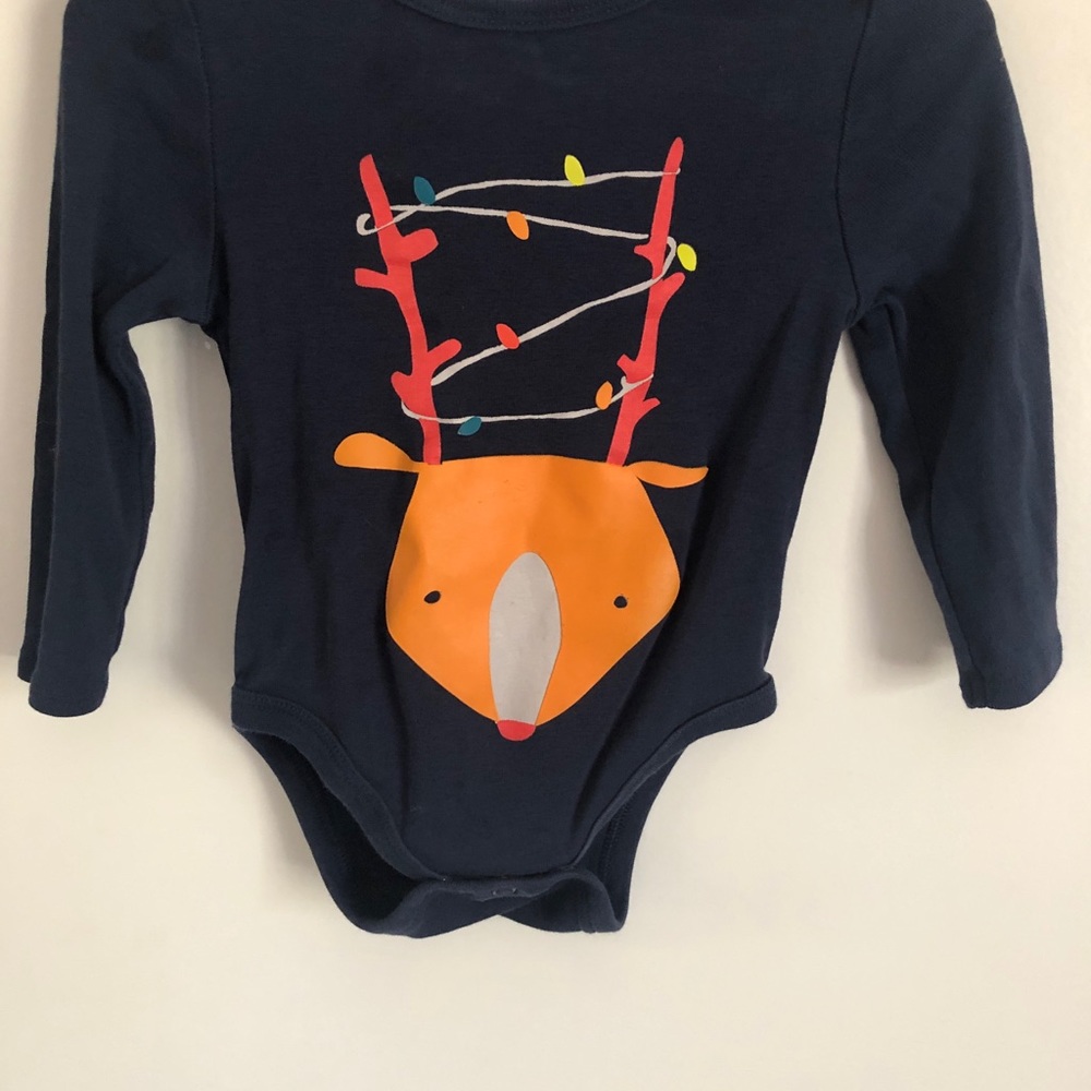 “Dip” Christmas baby boy top